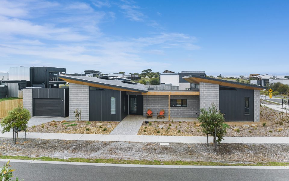 A short stroll to pristine beaches of Cape Paterson this compact three bedroom home combines contemporary passive solar design with mid-century modern detail. Dual skillion rooflines present stunning architectural form and strategic operational efficiencies.
